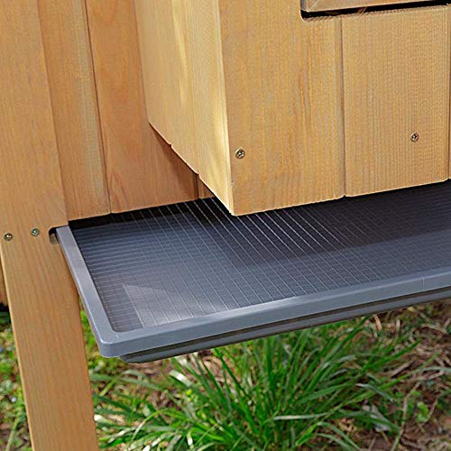 Ferplast Hühnerstall für Legehennen Hen House 10 für den AuÃenbereich, aus widerstandsfähigem, umweltfreundlichem FSC Holz, für ca. 4 Hühner, Zubehör inklusive, 124 x 98 x 110 cm. – Bild 6