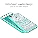 SMARTLEGEND iPhone 8 Plus Case, iPhone 7 Plus Case, [Totem Series] Shock Absorption Full Body Rugged Bumper Clear with Mandala Floral Design Hybrid Protective Case for iPhone 8 Plus/7 Plus- Mint