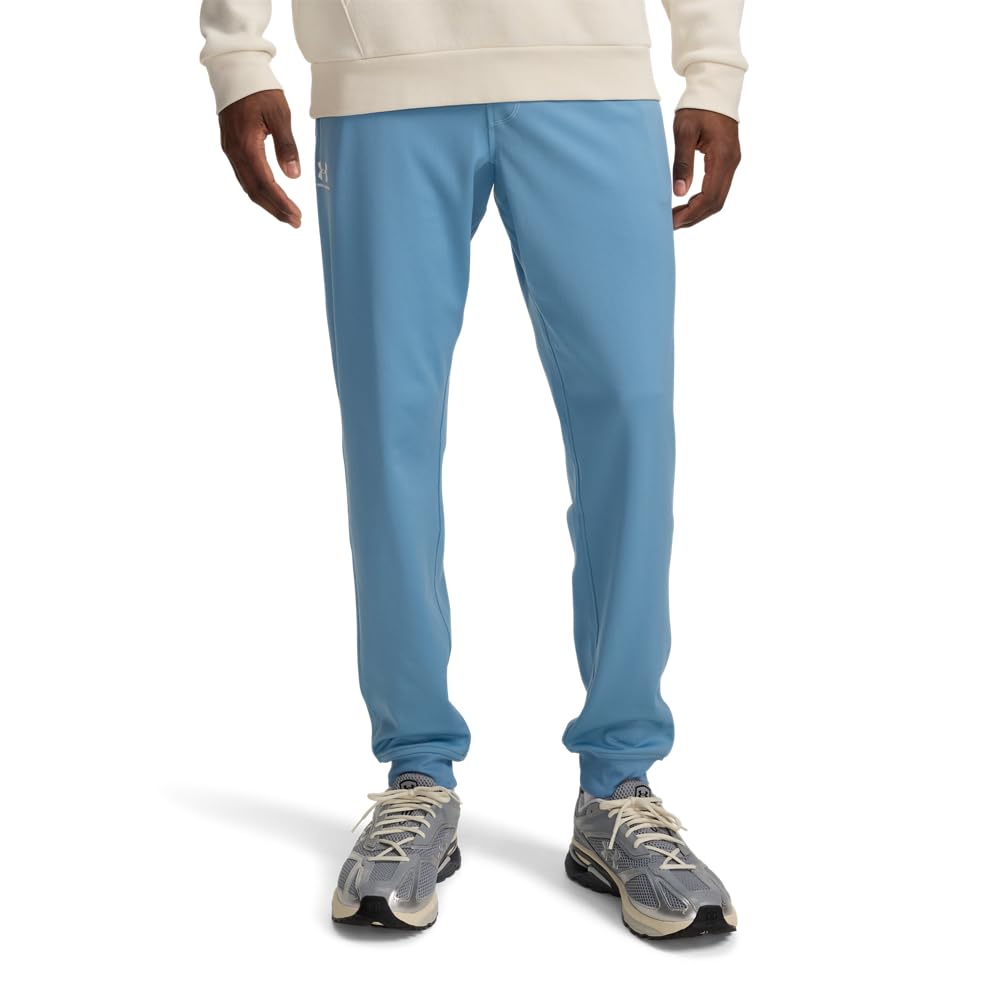 Under Armour Men's Sportstyle Tricot Joggers, (418) Blue Smoke / / White, XX-Large Tall Image