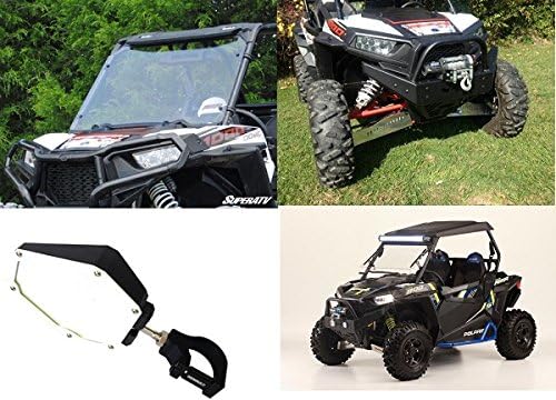 XtremeCombos Polaris RZR 1000 2014-2016 Full Windshield,Front Bumper,Side Mirror,Cooter Brown Top and Rear Windshield