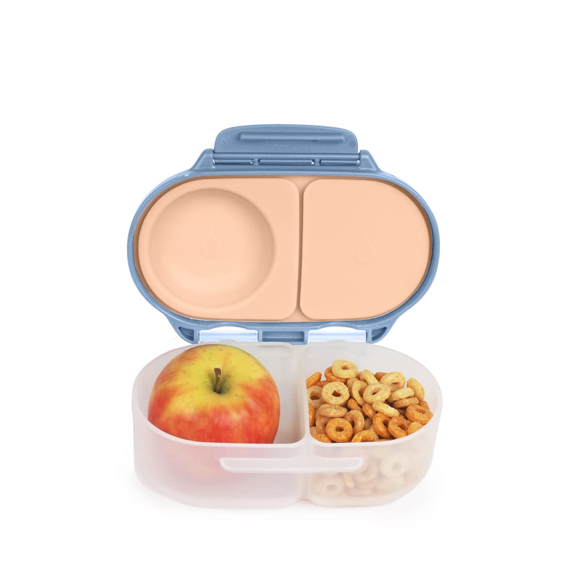 b.box Snackbox | Mini Bento Lunch Box with 2 Leakproof Compartments | Ideal for Toddlers, Kids Lunch & Snacks | Fits Whole Piece of Fruit | BPA Free — image 1