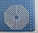 Octagon Cutting Dies Cut with Star Metal Stencil in Embossing Machine for Card Making Scrapbooking DIY (9pcs/Pack Stitch Cutting die cuts)