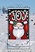 Toland Home Garden 109385 Santa Joy Christmas Garden Flag 28x40 Inch Double Sided for Outdoor Winter House Yard Decoration