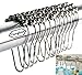 Set of 12 Rings - Shower Curtain Hooks Made with Stainless Steel Rustproof Friction Free Gliding - Fengbao