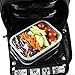 6 Pack Fitness Sure Seal Meal prep Containers Set of 5 24oz (Black/Neon Orange)
