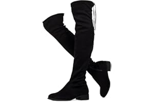 RF ROOM OF FASHION Women's Tokyo Stretchy Over The Knee Boots (Regular Calf)