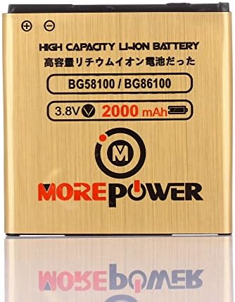 MOREPOWER HTC Sensation 4G XL Battery BG58100 BG86100 High Capacity & Long Lasting 2000 mAh For HTC Sensation 4G XL G14 / HTC MyTouch 4G Slide / HTC Radar / HTC Titan II / HTC Amaze 4G / HTC EVO 3D