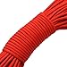 100ft Type III 7 Strand Core Paracord 550 Parachute (21# Red)
