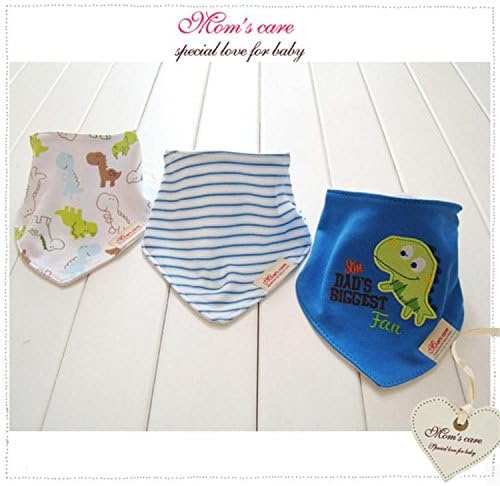 Valenla Bib 45 Pattern Cute Cotton Baby Towel Toddler Newborn Triangle Scarf Babero Girls Feeding Smock Infant bibs Burp Cloths Dinosaur 3PCS