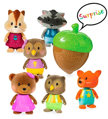 Li'l Woodzeez Bobbleez Bobble Head Critters, Collectable Toys (Set of 2)