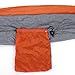 Unigear Travel Camping Hammock Portable Parachute Nylon Fabric for Hiking, Boating, Sleeping, Backpacking, Climbing (Orange/Grey, 275cm × 140cm)