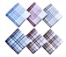 MileyMarla Assorted Pack of Mens White Color Border Cotton Handkerchiefs