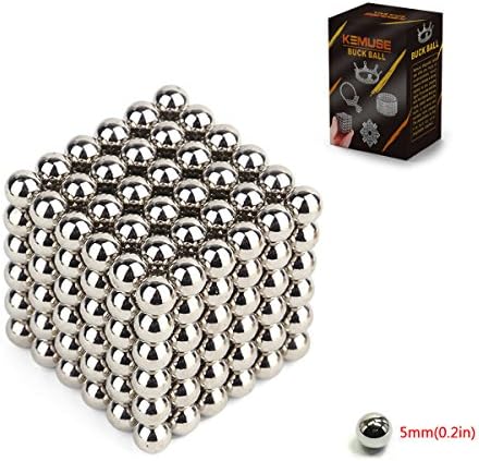Kemuse 5MM 216 Pieces Magnets Sculpture Building Blocks Toys for Intelligence Learning -Office Toy & Stress Relief for Adults