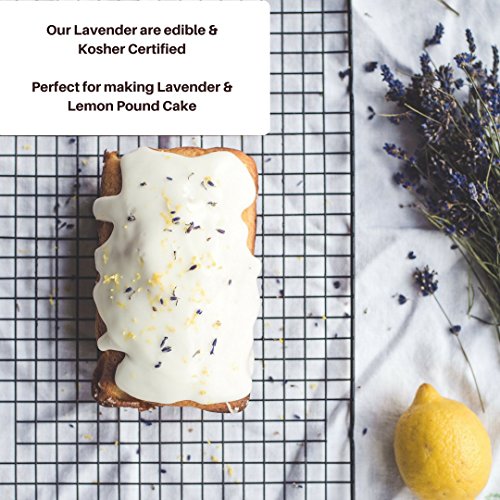 bMAKER Dried Lavender Flowers 4 oz - Edible and Kosher Certified - Cooking, Tea, Wedding and Crafting - Thumbnail 4