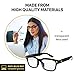 Сomputer Blue Light Blocking Glasses for Women/Men. Anti-Glare, Clear, No-Tint Lenses with Cool Black Frame - Reading, Gaming, Working glasses