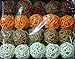 Storm Autumn Browns Rattan Cane Battery Powered Led Wooden Ball Fairy Light String 3m (9.9 Feet) Long by GLOWFROST TM
