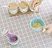 Fecihor Whale Shaped Stoneware Measuring Cup with Handles, Multicolor,set of 4