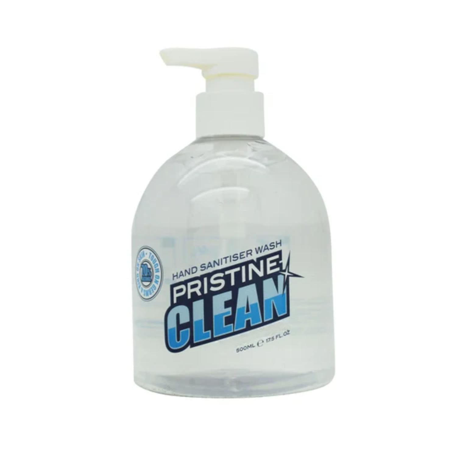 Pristine Clean, Hand Sanitiser Gel with Pump Dispenser, 500ml, 70% Alcohol, Pack of 12
