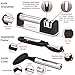 Kitchen Knife Sharpener + Vegetable Peeler and Apple Corer Set | Keep your knives sharp with professional knive sharpeners for straight and serrated blade by Piassota