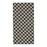Hobonichi Techo Weeks - Shirt Fabric: Black Gingham (Japanese/Wallet-Size/Jan 2019 Start)