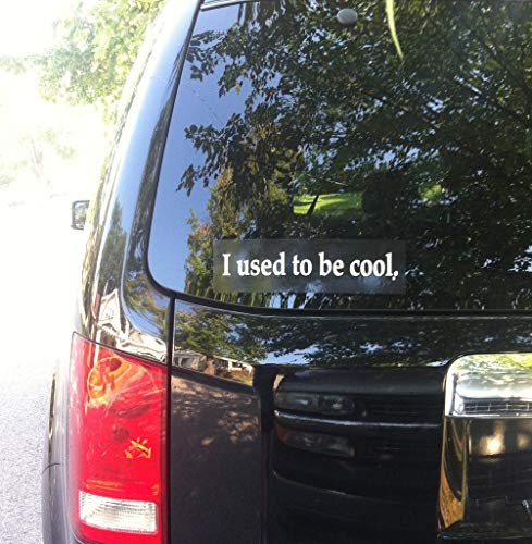 RONSHIN Cars Stickers I Used to Be Reflective Car Decals for Car Decoration