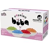 YULU FOODS Popping Boba Pearls &ndash; Bursting Fruit Bubble Balls, Variety 20pk | No artificial colors; ready-to-eat popping boba; great texture; kids love them; great for parties; for drinks &amp; desserts