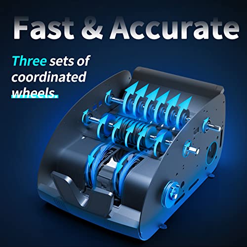 Money Counter Machine, Bill Counter with Image Counterfeit Detection UV/IR/MG/DBL/HLF/CHN/DD