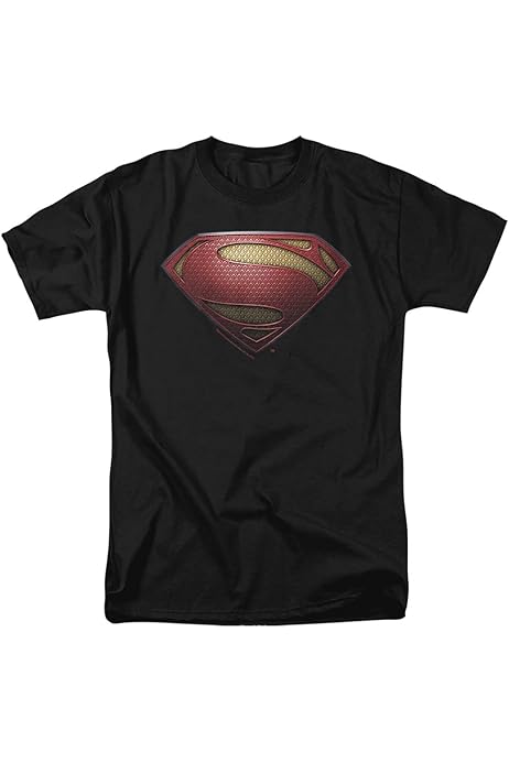 thumbnail image 2 of DC Comics Superman Man Of Steel Shield Logo Adult Navy Blue T-shirt - Superman - | TV Store Online 2 of 13