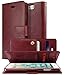 GOOSPERY Mansoor Wallet for Apple iPhone 8 Plus Case (2017) iPhone 7 Plus Case (2016) Double Sided Card Holder Flip Cover - Wine