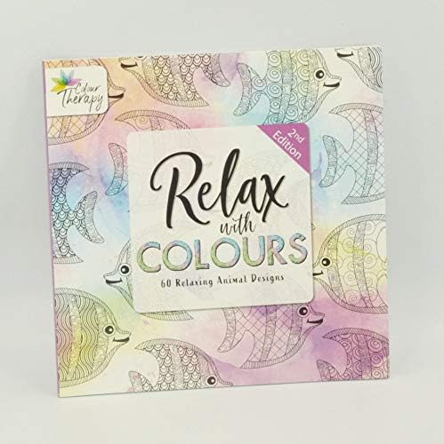 Adult Colouring Books, Colour Therapy Designs - Different Books Included Floral Animals & Patterns (Animal, 3rd Edition)