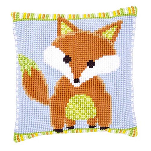 Vervaco Brown Fox Pillow Cover Cross Stitch Kit
