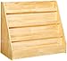 Amazon Basics Single-Sided Wooden Book Display, Natural Pine