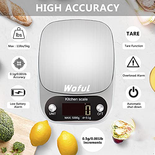 Digital Kitchen Scale,Food Scale,Weight Grams and Ounces for Cooking,Baking and Weight Loss,0