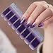 WOKOTO 6Pcs Nail Polish Stickers With 1Pc Nail File Kit Full Nail Tips Nail Self Adhesive Stickers Nail Designs Set