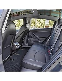 Alfombrillas impermeables para todo tipo de climas, compatibles con Tesla Model 3, resistentes, de goma negra, materiales ambientales, alfombras de coche modelo 3 (3 piezas por juego)