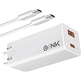 OLINK 65W Fast Charging USB C GaN Charger, Universal Compact USB Charger Block for Laptops, Tablets, iPhone Pro Max, iPad, Ma