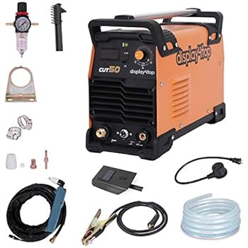Display4top CUT-50 DC Inverter Plasma Cutter,110/220V Dual Voltage Compact Metal Cutting Machine