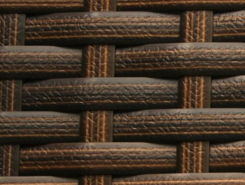 RS Trade Sonnenliege Palermo Braun/Grau - Outdoor Liege mit beständigem Poly-Rattan-Geflecht - verstellbare Rückenlehne – extra hoch & breite Liegefläche - inkl. Kopfteil und 10 cm Auflage – Bild 8