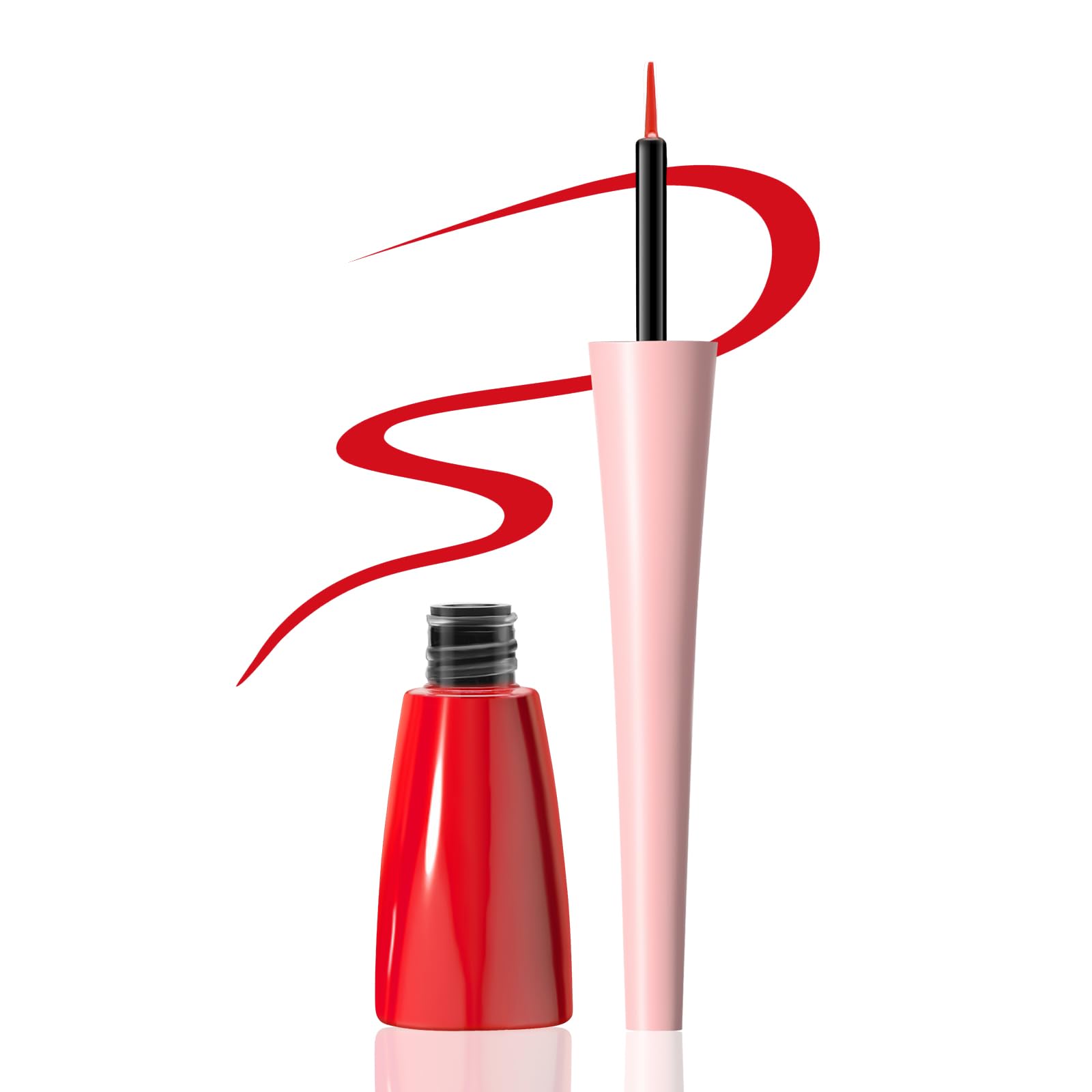 Boobeen Liquid Eyeliner Pen, Colored Eye Liner Waterproof Smudge Proof, Eyeliner Ink Liner with Precision Tip for Bold Eye Looks