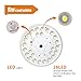 FORUP 26 LED Solar Flag Pole Light, Solar Flagpole Downlight for Most 15 to 25 Ft Flag Pole (White)