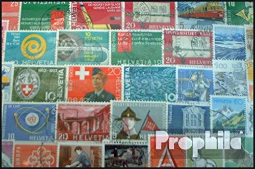 Prophila Collection Switzerland 100 various stamps (Stamps for collectors)