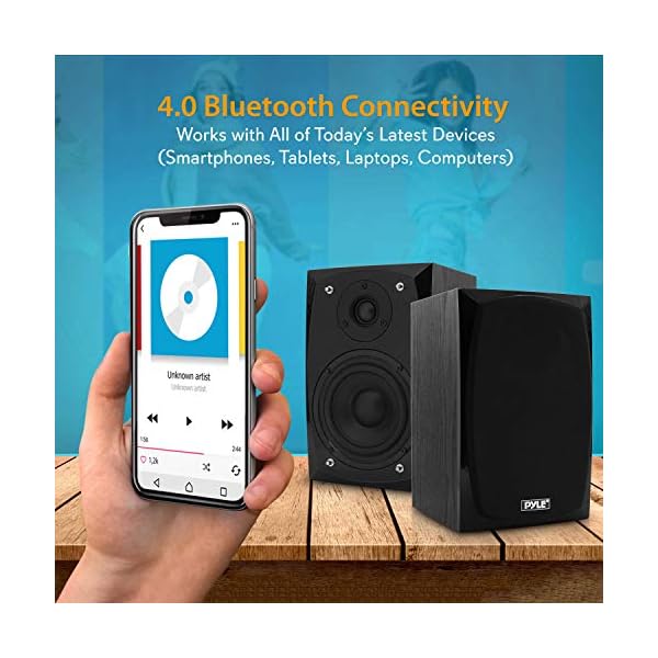 pyle bookshelf speakers