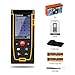 Laser Distance Measure,Zamkol 196ft/60m Laser Distance Meter with LCD Backlight Screen,Handy High precision Mute Laser Measure Device, Measurement for Distance,Area and Volume,Pythagorean Modes(A)