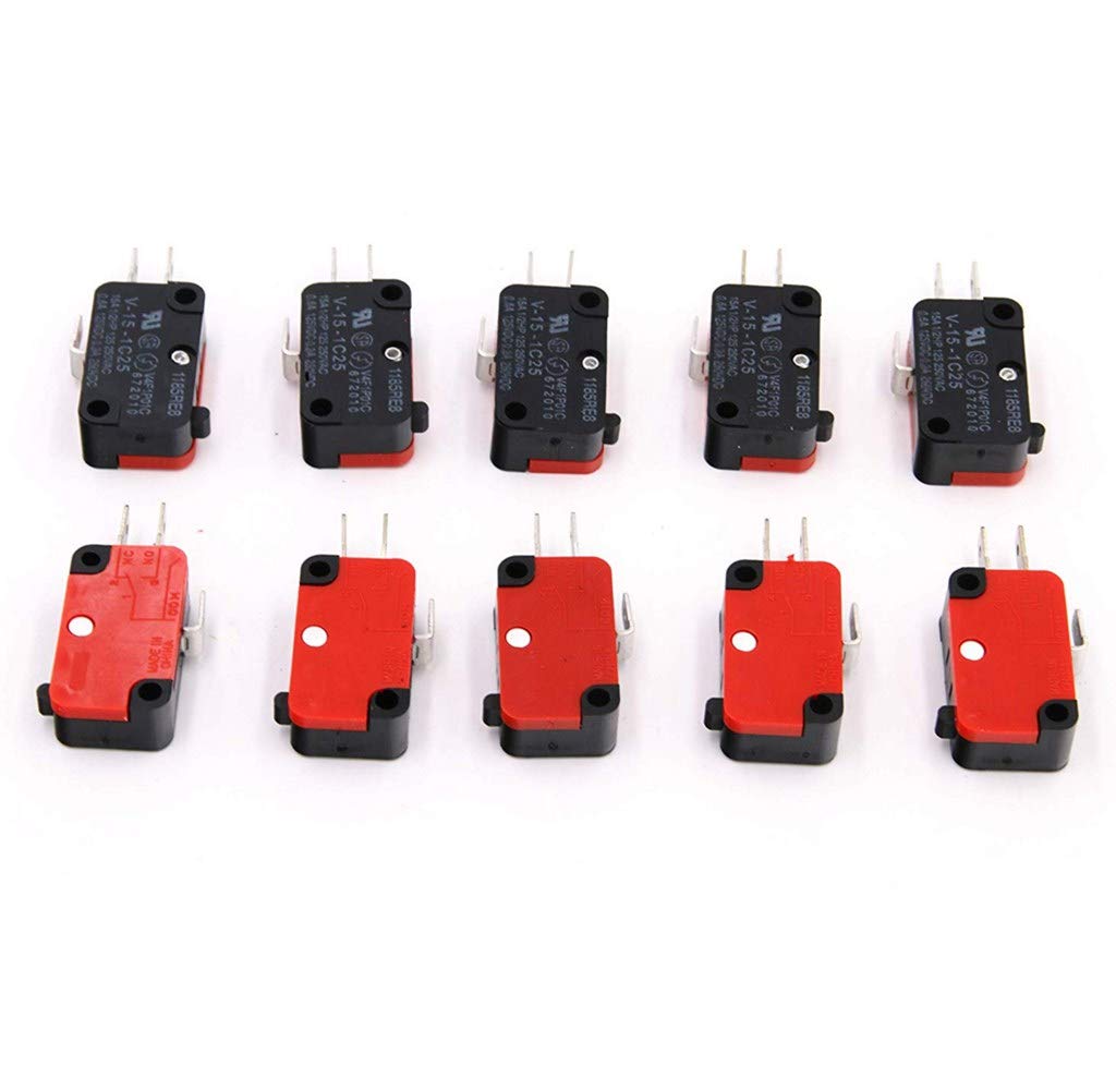 Limit Switch 10PCS. V151C25 Switch Micro NC 1 NO 1 SPDT Button Cherry