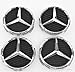Mercedes Benz Wheel Center Caps - Black Carbon Fiber - Set of 4 Mercedes Benz Wheel Caps – AMG Wheel Center Caps - 75mm/ 3 Inch - Mercedes Center Wheel Caps - Mercedes Wheel Caps MB Hub Caps