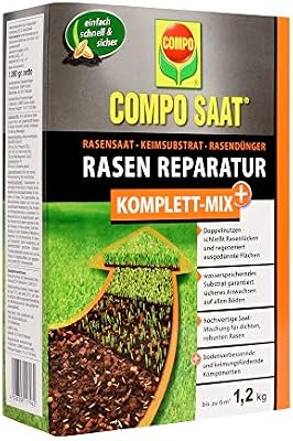 COMPO SAAT reparador de césped mezcla completa +, semilla de ...