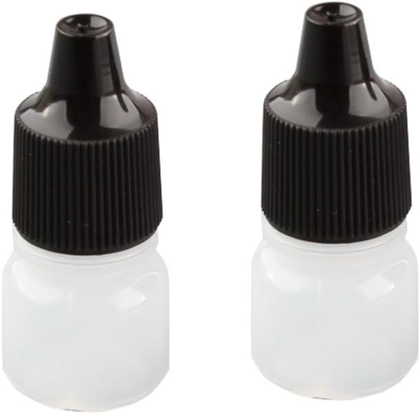 5ml Empty Plastic Dropper Bottle/dropping Bottles with Black Cap(drops of Plug Can Removable) plastic Bottle Eye Liquid Dropper (25pcs)