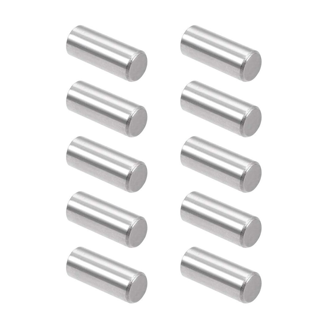 Unifizz 10Pcs 8 x 20mm Dowel Pin 304 Stainless Steel Shelf Pegs Support Shelves Silver Tone