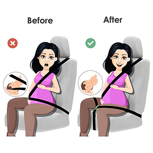 Pregnancy Car Seat Belt,Maternity Seat Belt Adjuster for Pregnant Moms