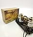 OPO Opera Theater Horse Racing Glasses Binocular Telescope Chain Necklace (White with Gold Trim) 3X25